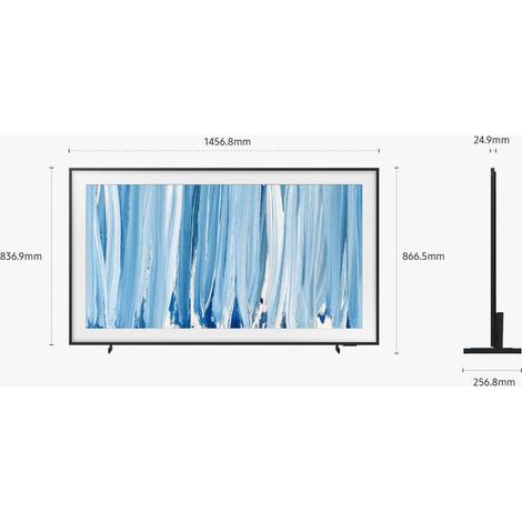Samsung The Frame Pro AI TV 65" QE65LS03HWUXZT 4K, Processore NQ4 AI Gen3, 4K AI Upscaling, Art Mode, Glare Free, Neo Quantum HDR, Dolby Atmos & OTS, Modern Frame Design, Vision AI Smart TV,