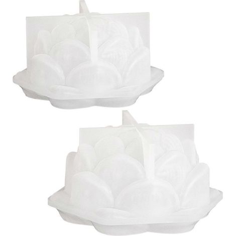 3D-Silikonformen für Kerzen in Form einer Lotusblume (große Größe), wie abgebildet (1/5)