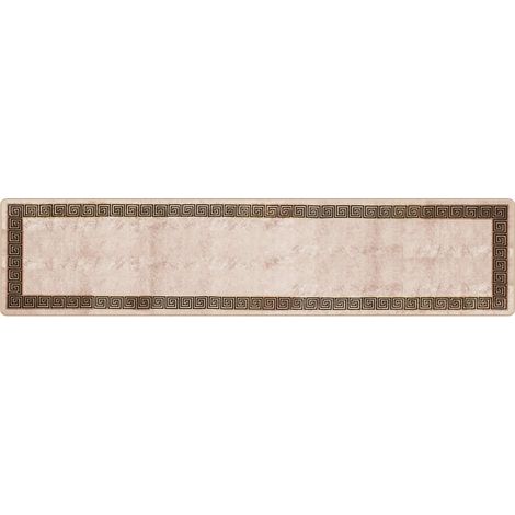 Pasillo de alfombra MARSA Negro 80 x 350 cm Poliéster y PVC vidaXL