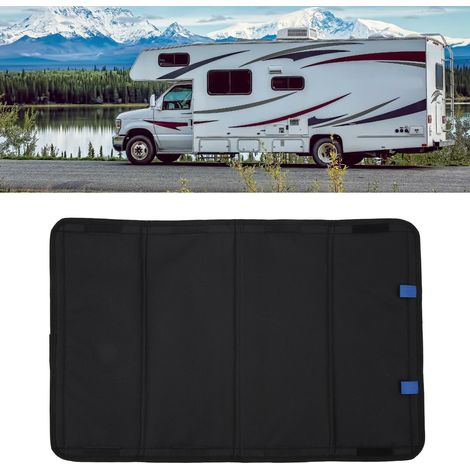 Faltbarer Sonnenschutz für Wohnmobile (64 x 41 cm) mit Klettverschluss zum Abschirmen von Licht und zum Schutz der Privatsphäre. (1/5)