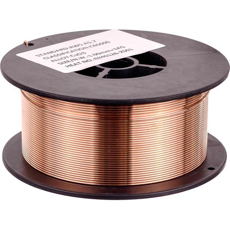 GTU08 Alambre CuSi3 0,8mm 1kg D100 para soldadura fuerte (1/2)