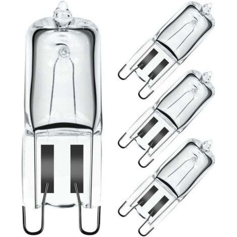 G9 Halogen Oven Light Bulb 40W 230V, G9 Oven Light Bulb, Microwave Light Bulb, 300°C Tolerance Light Bulb, Pack of 4 (1/4)