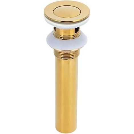 CSPARKV (19×6×3.1cm)Bouchon De Vidange D'¨vier en Or Bross¨, CR¨Pine De Vidange D'¨vier Pop Up, CR¨Pine De Vidange De Mitigeur De Salle De Bain pour Salle De Bain, Lavabo, Etc. (1/4)