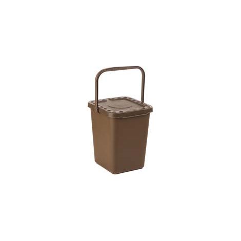 PATTUMIERA ECOPLUS LT.10 CHIUSA MARRONE- - mm.240x255x295h - 12 pezzi