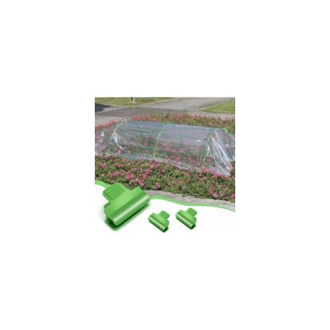 30 Gewächshausclips, Pflanzenclips, Schutzfolien, Tunnel, Schattierungsrahmen, Gewächshausnetze, saisonale Pflanzenverlängerungsclips (11 mm). – Crezuo (1/4)