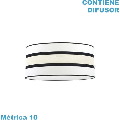 Paralume per lampada a sospensione karla m10 bianco/beige 60d diffusore incluso