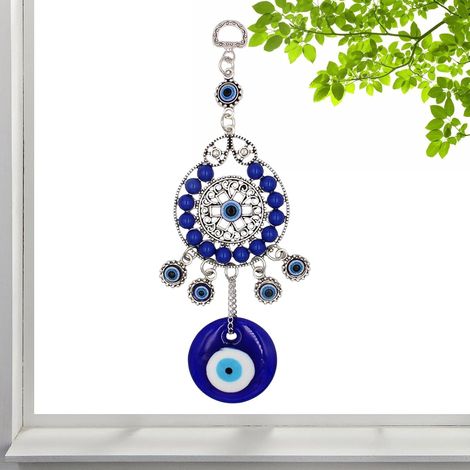 Décor de l'Œil Turc Protecteur en Strass pour Protection Œil Bleu pour la Protection de la Maison pour Bureau Voiture Salon Chambre Entrée Porte Fenêtre Arbre (1/5)