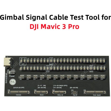 Applicable à la carte de test de câbles de signal DJI Mavic 3 Pro pour tester les câbles de signal coaxiaux du Mavic 3 Pro.