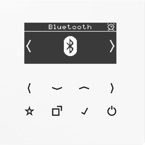 Jung Smart Radio DAB+ Bluetooth®, Serie LS, alpinweiß DAB LS BT WW