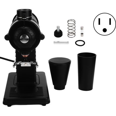 Moulin à café électrique 200W 2500tr/min, broyeur à grains en acier inoxydable pour cuisine domestique, prise US 110V, noir (1/5)