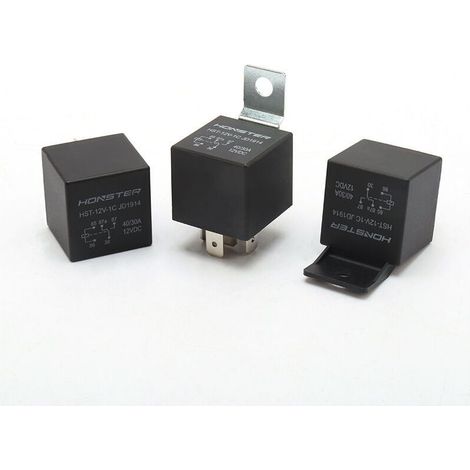 Relais 40 A/30 A 12 V à 5 broches, à dos optique, à dos plastique, à dos ferreux, automobile 24 V, à dos optique 12 V - 5 broches 40/30 A - (1/4)