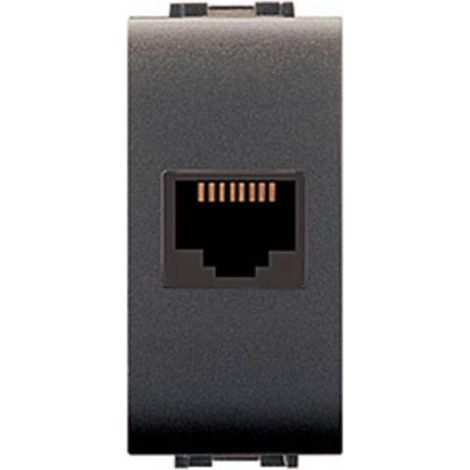 6 x LIFE 4083 PRESA TELEFONICA RJ45 PLUG 8/8 GRIGIO ANT