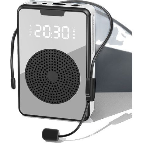 Amplificateur vocal sans fil, microphone Bluetooth, haut-parleur, casque avec microphone