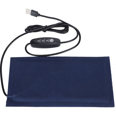 Tapis chauffant pour animaux de compagnie, tapis pour garder au chaud, alimentation USB, température réglable, petit (1/5)