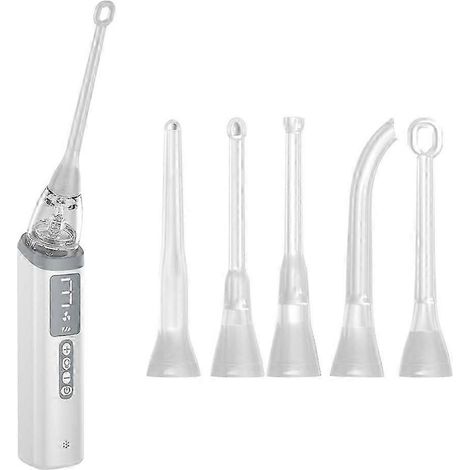 Aspirateur pour amygdales, kit d'extraction d'amygdales, hydropulseur, outil de nettoyage buccal électrique C (1/4)