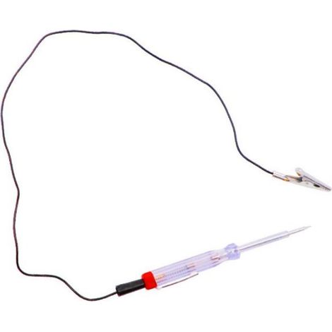 Automobile DC 6V 12V 24V Testeur Electrique Stylo Testeur de Tension avec pince crocodile, cuir en caoutchouc isolé,Test de Polarité,Lampe,Testeur Fusible Voiture (1/5)