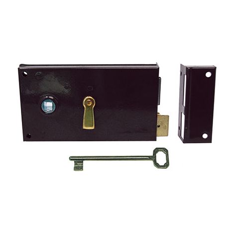 SERRATURA LEGNO APPLICARE 187 BONAITI - MAPPA M2+SCR+Q6 E.MM 70 SX- 2 pezzi