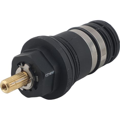 Cartouche thermostatique compatible avec robinet à tiroir en laiton Ecostat Classic 94282000, en plastique noir (1/4)