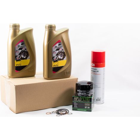 Kit Entretien Vidange Standard pour GILERA Fuoco 500 de 2007 à 2017 - ENI I-RIDE RACING 5w40 2L