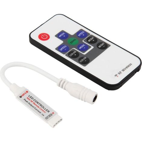 Trade Shop - Dimmer For Strip Led Rgb Control Remoto Rf Control Inalámbrico Strip Light 12v - (1/2)