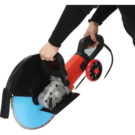 Sega per calcestruzzo, potenza 3500W, impugnatura ergonomica, rossa (1/2)