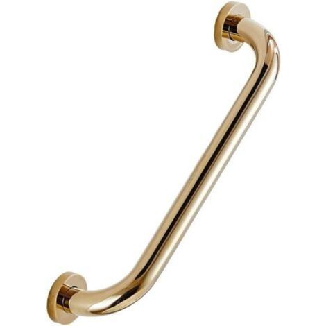 Vergoldete Haltegriffe für Dusche, Badewanne und WC, 30 cm, aus massivem Messing für zusätzliche, verdeckte Sicherheit (1/5)