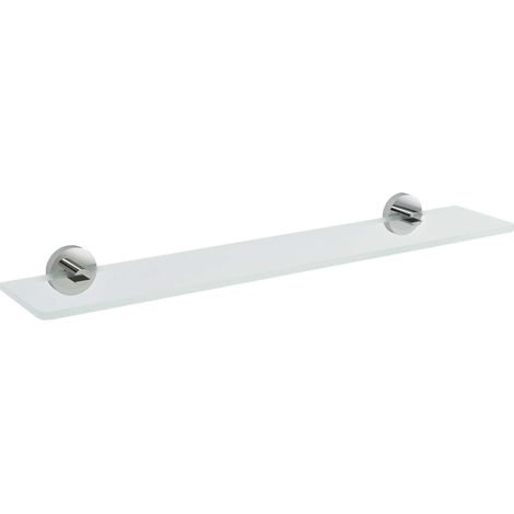 Sapho X-Round - Ablage, Länge 50 cm, Klarglas/Chrom XR009-14 (1/2)
