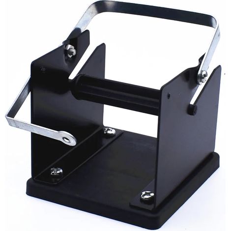 Support de fil à souder (noir) avec distributeur de bobines réglable, système de gestion de l'étain et accessoires pour outils de soudage électrique (1/5)