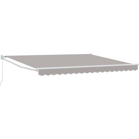Maison Exclusive - Auvent rétractable Gris clair 400 × 300 cm (1/5)