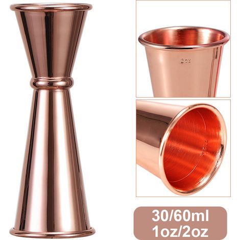 SUSHEN Nouveau shaker à cocktails, ustensiles de bar, doseur, verre doseur, accessoires de cuisine, maison et art de vivre, acier inoxydable, double dose, boisson, spiritueux, bar-AquaForge