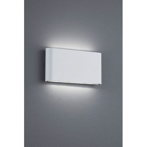 Applique Parete Esterno 2 Led Luce Doppia Bianco 17 cm Thames II GD Trio