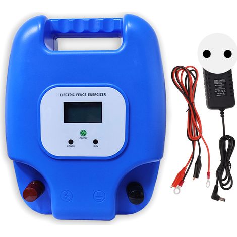 Chargeur de clôture électrique 1.5J 3-10km imperméable, pulse sécurisé pour animaux, clôture pour élevage porcs chevaux bovins moutons, 100-240V prise UE (1/5)