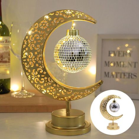KLVGTIFS PU - Lampe Lune LED,Petite Veilleuse Galaxie pour Cadeaux D'anniversaire pour Enfants et Adultes, Lampe de Chevet Alimentée par Batterie (1/5)