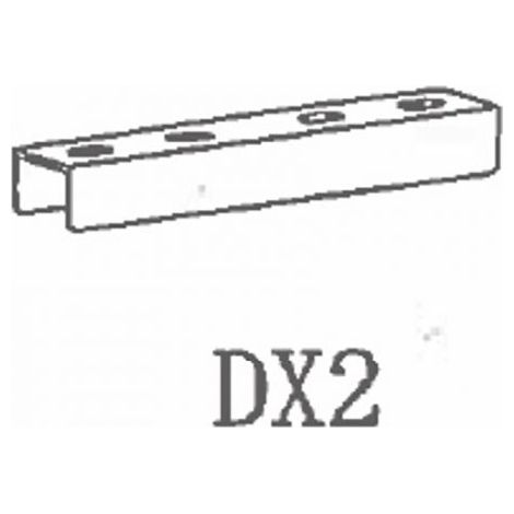 1PZ  STAFFA D PER VERANDA IN ACCIAIO MT3X2,5 BEIGE SHG-013-1