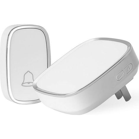 Sonnette sans fil, fonctionnement par bouton, sonnette longue distance de 1000 pieds, alimentation par batterie sans fil, 36 types de sonneries et 4 niveaux de volume, sonnette vidéo élégante et légèr (1/5)