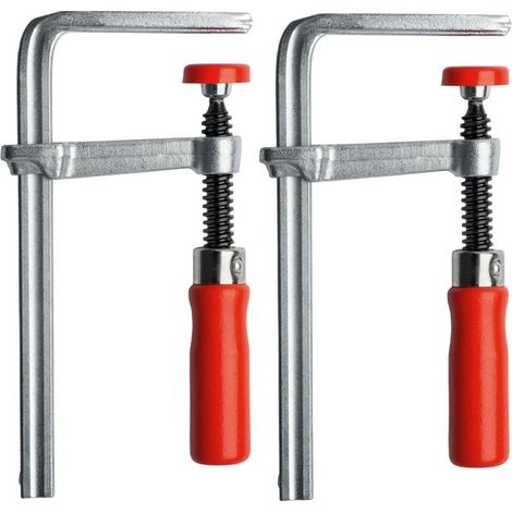 Bessey Guide Rail Plunge Saw Steel Table Clamps GTR 120/60 BE104908 Twin Pack (1/2)