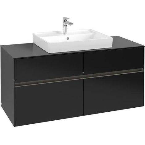 VB WTUS Collaro C081B0 1200x548x500mm avec cloche. 4 Ausz WT m.tig Laque noire mate