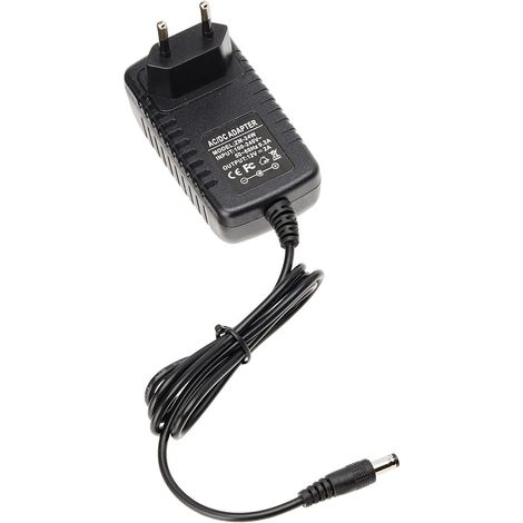 Alimentatore universale LEYF 12V DC 2A, AC 100-240V 50/60Hz, adattatore, alimentatore con spina/lunghezza cavo 90cm (connettore jack da 5,5 a 2,5 mm) Compatibile con TV Box, strisce LED, router, telec (1/5)