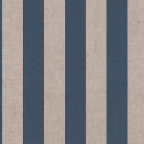 Papel pintado con rayas Profhome 782265 papel pintado vinílico estampado en caliente tejido non tejido liso con dibujo gráfico mate gris azul 5,33 m2