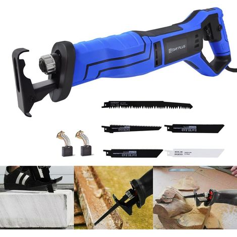 Scie sabre universelle de 900W avec 5 lames de scie sabre, profondeur de coupe max 160 mm, scie réciproque pour bois, métal, aluminium, tuyau en plastique (1/5)