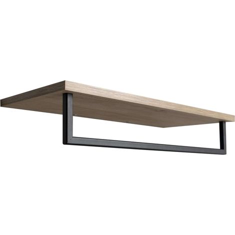 Sapho Ska - Mensola con porta asciugamani, lunghezza 60 cm, rovere SKA385B (1/4)