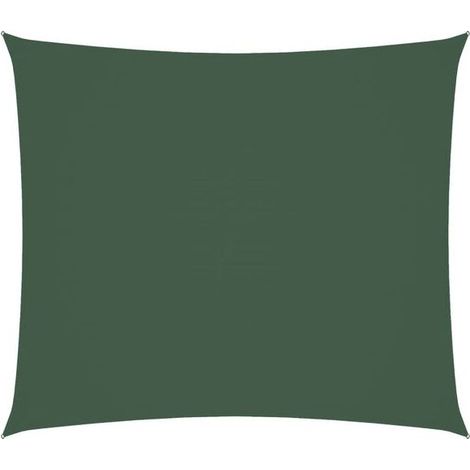 Toile de parasol rectangulaire en tissu Oxford vert foncé de 2 x 2,5 mètres (1/5)