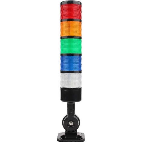 5-stufige LED-Signaltafel für CNC-Maschinen, 220 V AC, Dauerblinken, Industriesignalleuchten, akustisches Warnsignal A (1/5)