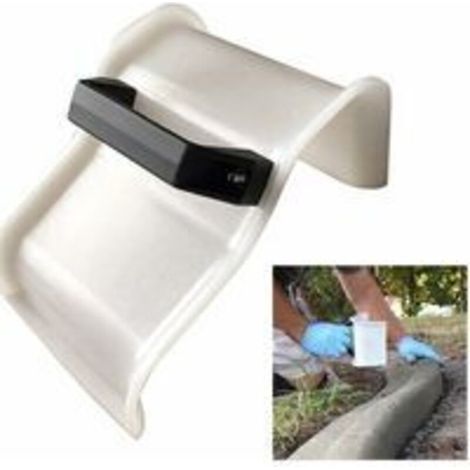 Plâtrerie Truelle Outils De Construction, Le Béton Truelle Plâtrage Bordures Truelle DIY Paysage Curb Toolwith Poignée Maçonnerie Truelles Main (1/5)