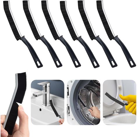 Brosse de nettoyage pour salle de bain, carrelage, radiateur, fenêtre, évier, alliage avec long manche, fournitures de nettoyage pour la maison, la cuisine, les coins (1/5)