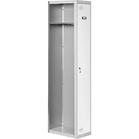 Simonrack Moderner Metallgarderobe in Grau und Weiß 1800 mm