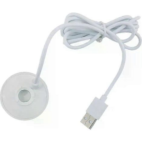 Fontaine à jet d'eau USB 5V, petite fontaine artificielle pour aquarium avec rochers, étanche, blanc/noir. Blanc (1/5)