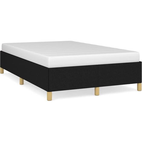 Cadre de lit noir 120x190 tissu (1/5)