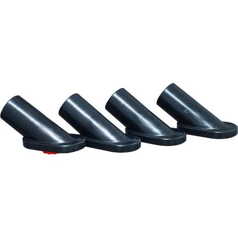 Siena Garden Bodengleiter 4er-Set, schwarz Zubehör Tische Stühle
