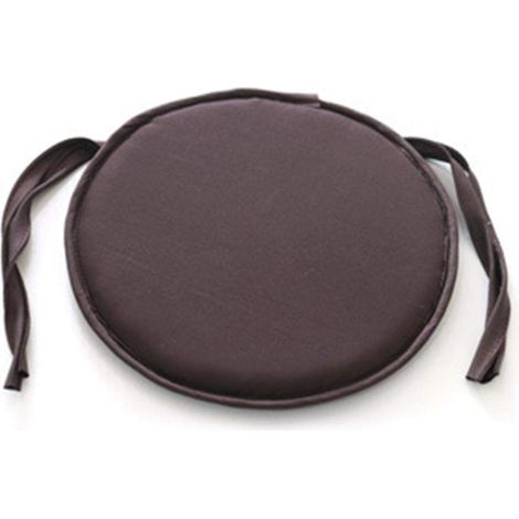 Coussin de siège rond, coussin de chaise avec attaches, housse amovible pour tabouret d'intérieur/extérieur, canapé, coussin circulaire à nouer (1/5)